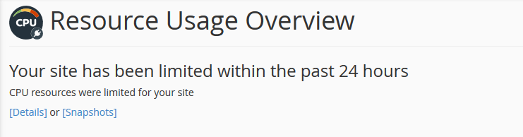 Seems we’ve been limited :(