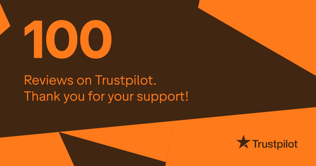 100+ Trustpilot Reviews Thank You